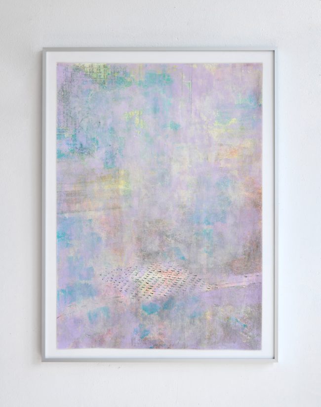 Berliner Orientierungssysteme – Fehrbelliner Platz – 51,5 x 72 cm Acetontransfer auf Zeichenpapier, Acrylfarbe - Gina Bolle