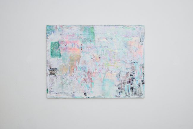 Gina Bolle, Title: NV-DS77, Year: 2025, Medium: Laserprints, acetone transfer on drawing paper, wood, plaster, glass, silicone, Size: 85 × 115 cm